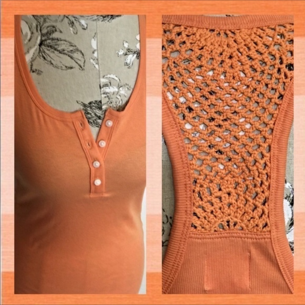 🆕 Banana Republic Racerback Orange Top S